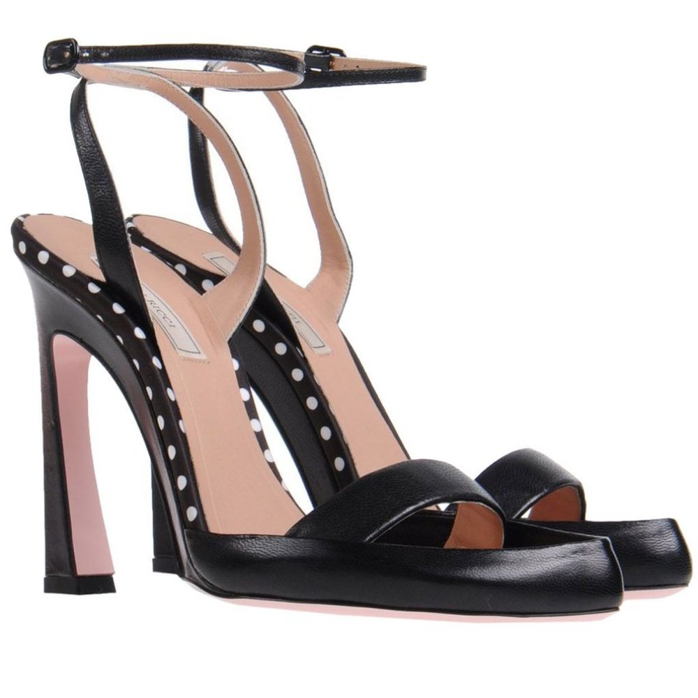 NIB $450 NINA‎ RICCI leather sandals. IT 40 US 9